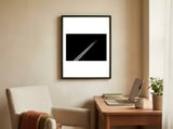 Black and White framed in a focused room thumbnail