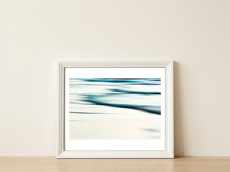 My bleeding heart / Soul of the ocean — framed, leaning against the wall
