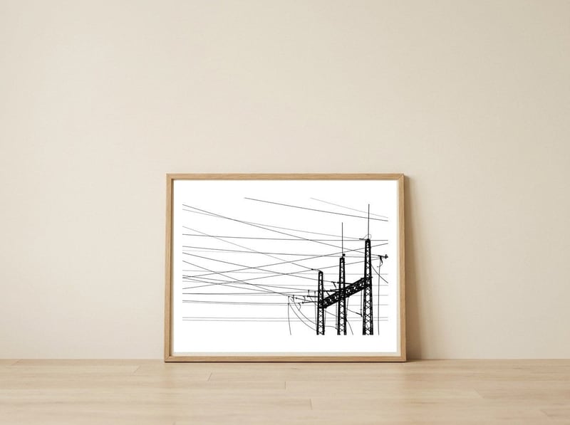 Electricity Plant — framed, leaning against the wall