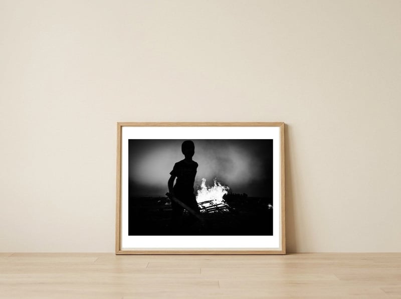 Lag BaOmer — framed, leaning against the wall