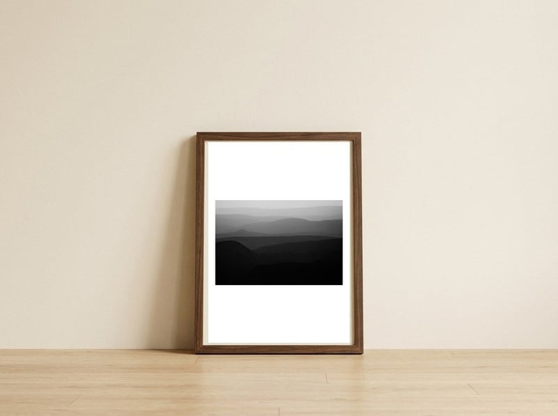 Mountains of the Judean Desert 9 — framed, leaning against the wall