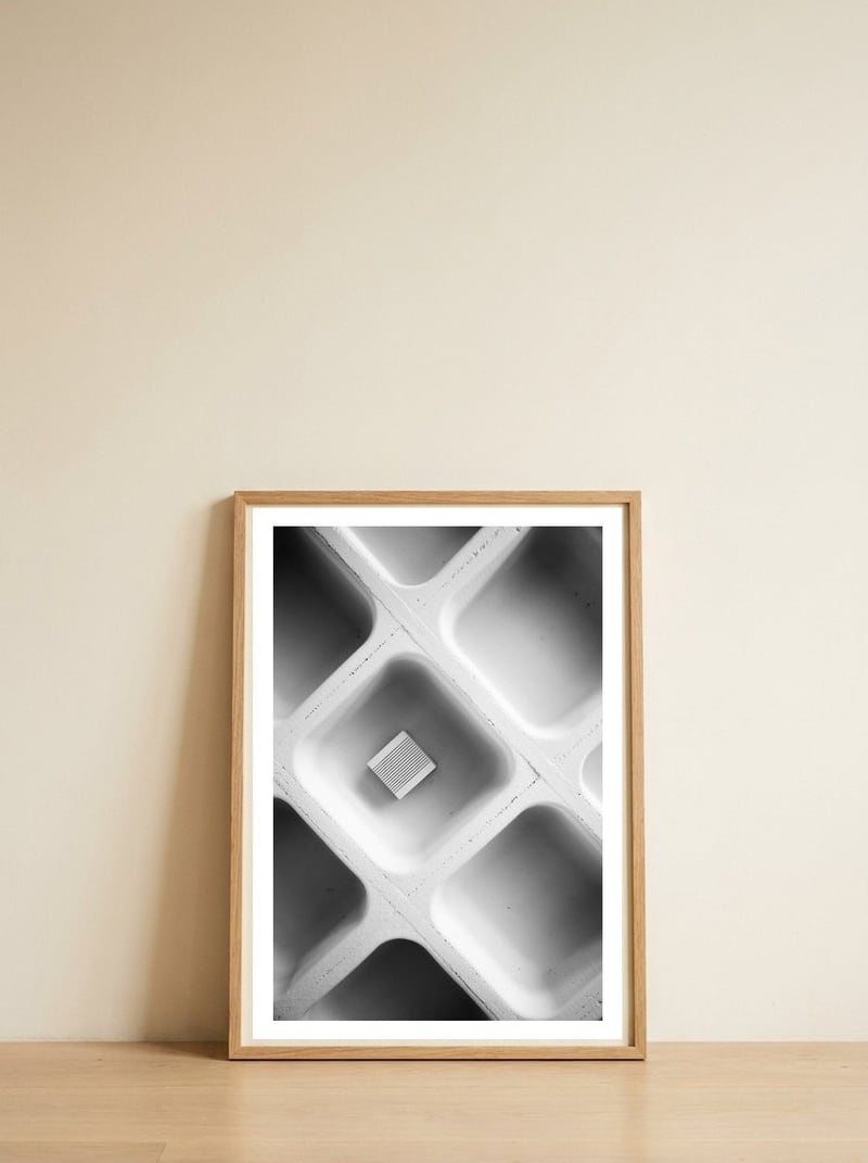 The Sound of Silence — framed, leaning against the wall