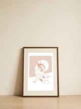 "For Love Not Money" in Orange — framed, leaning against the wall thumbnail