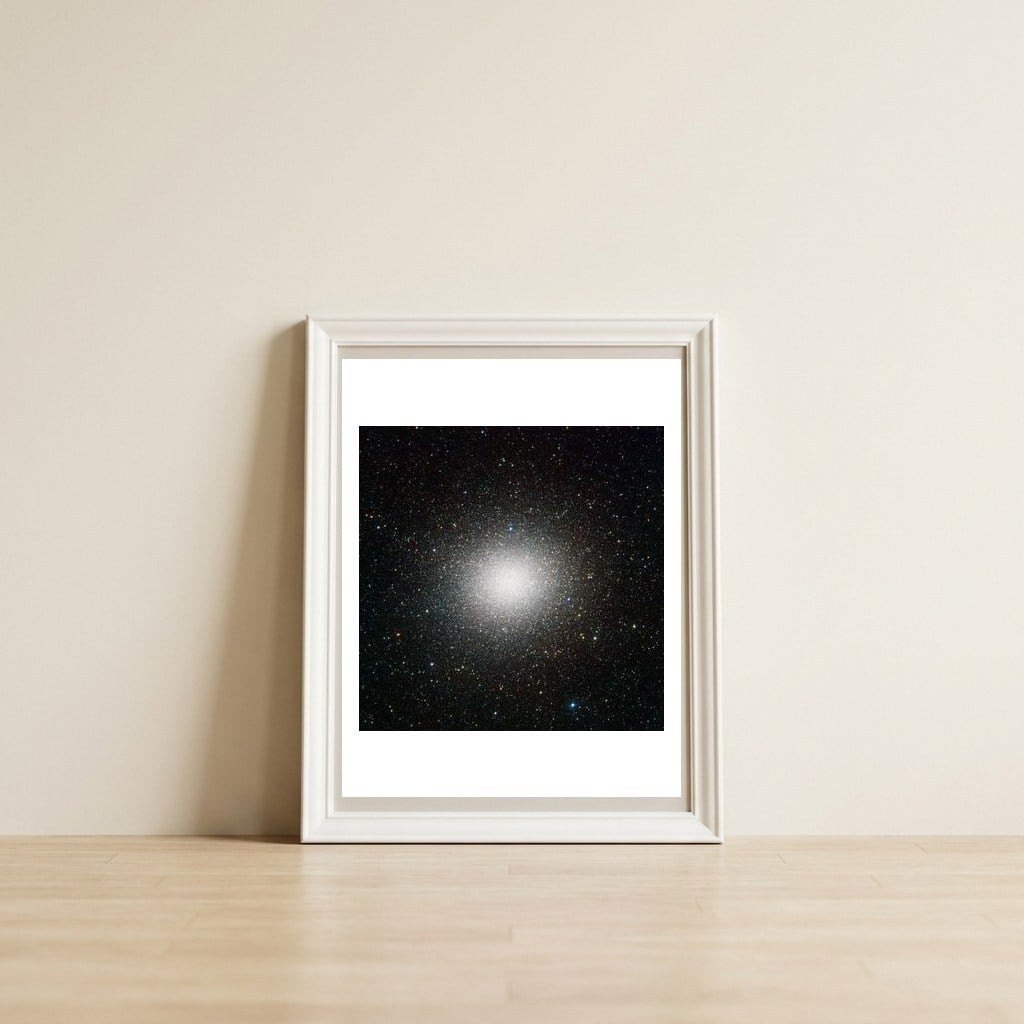 Omega Centauri — framed, leaning against the wall