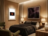 First Image of a Blackhole framed in a luxurious room thumbnail