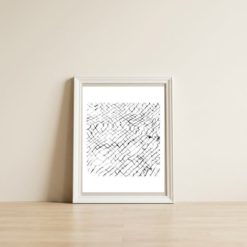 Reflection — framed, leaning against the wall