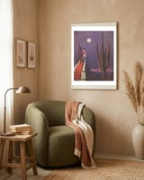 Under Desert Skies framed in a tender room thumbnail