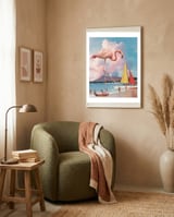 Flamingo Playground framed in a tender room thumbnail