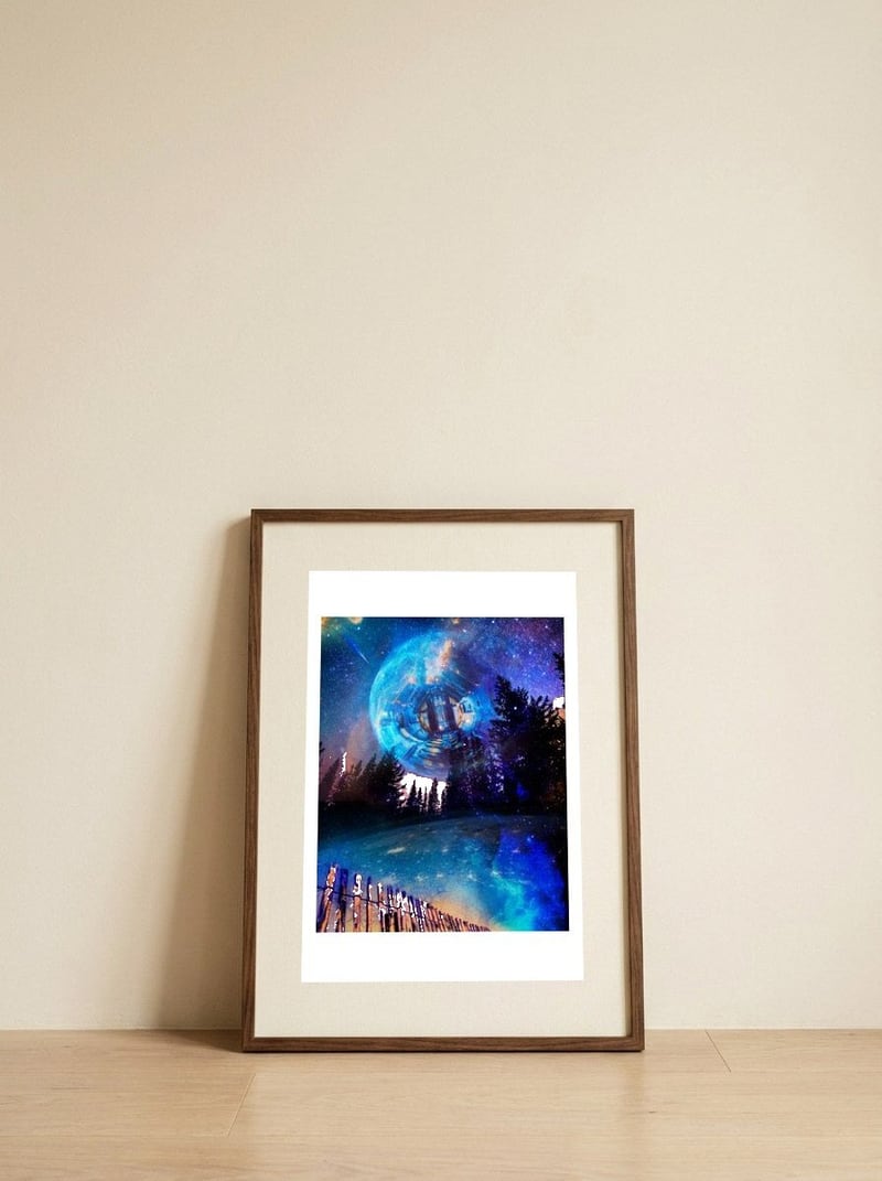 Beyond — framed, leaning against the wall