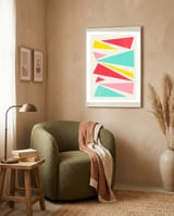 Shattered Waves framed in a tender room thumbnail