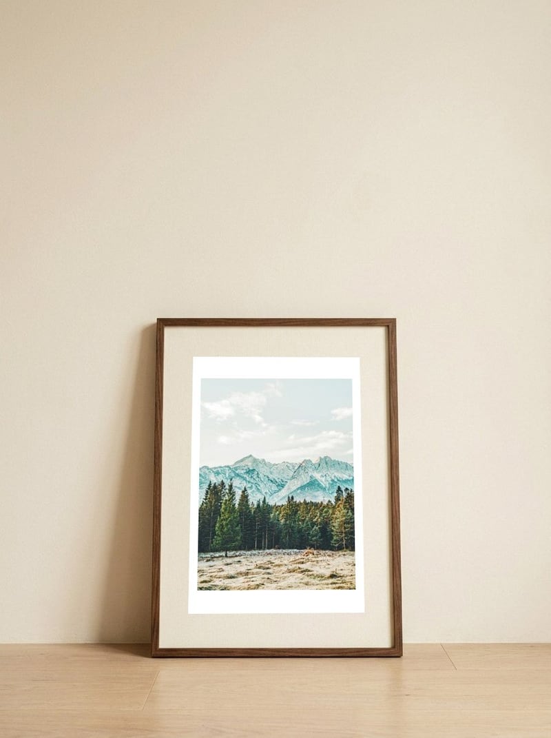 Winter Weather — framed, leaning against the wall