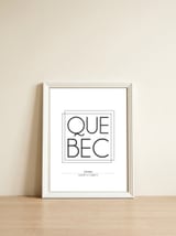 Quebec — framed, leaning against the wall thumbnail