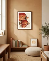 Fish Classic Designs 2 framed in a gentle room thumbnail