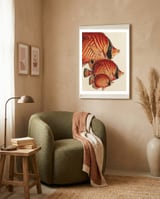 Fish Classic Designs 2 framed in a tender room thumbnail