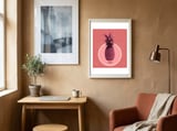 Purple Floating Pineapple  framed in a focused room thumbnail