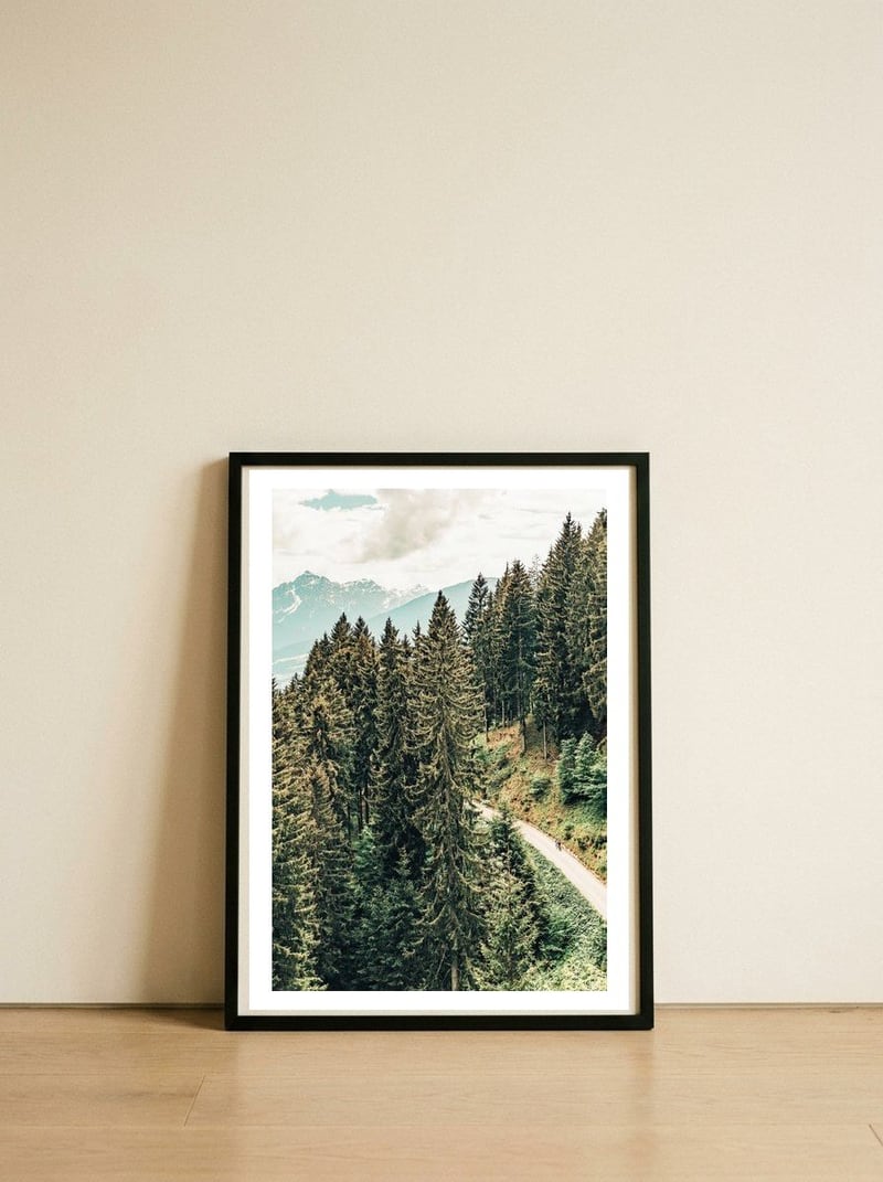 Under This Sky — framed, leaning against the wall