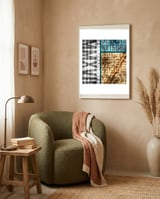 Typographic Industrial Abstract - MMXVII framed in a tender room thumbnail