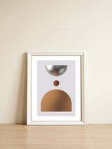 Terracotta Balance 02 — framed, leaning against the wall thumbnail