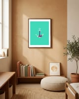 Floral Anchor framed in a gentle room thumbnail