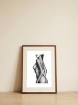 Nude — framed, leaning against the wall thumbnail