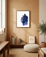 Cat framed in a gentle room thumbnail