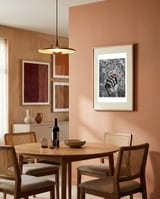 Red Heart framed in a intimate room thumbnail
