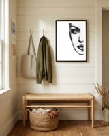 Face framed in a relaxed room thumbnail