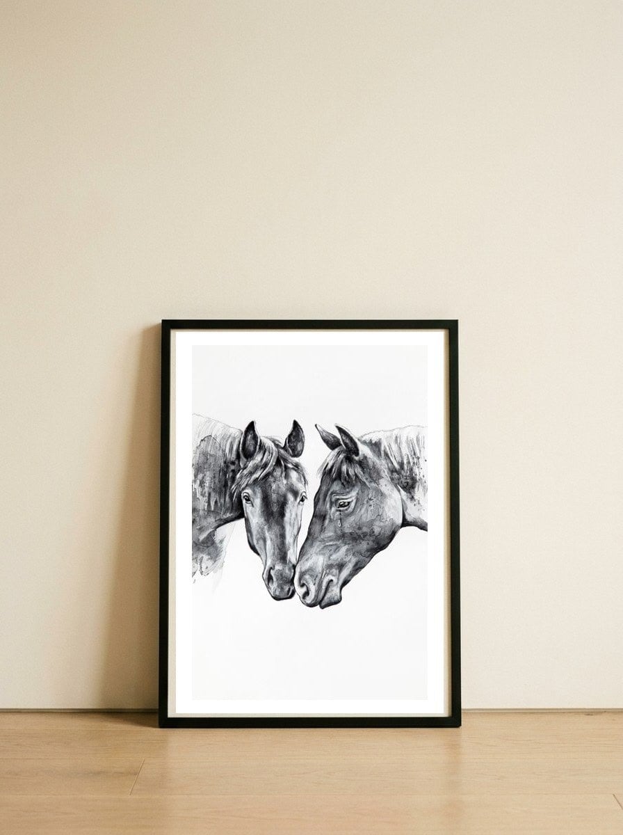 Love — framed, leaning against the wall