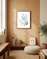 Sage and Such Nature Print framed in a gentle room thumbnail