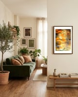 Yellow Flowers framed in a grounding room thumbnail