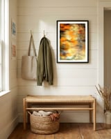 Yellow Flowers framed in a relaxed room thumbnail