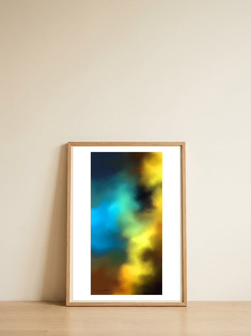 Rising Of Storm — framed, leaning against the wall