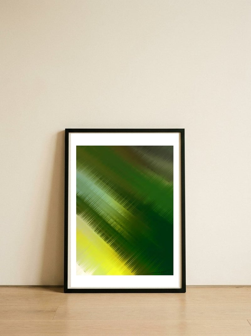 Into The Forest — framed, leaning against the wall