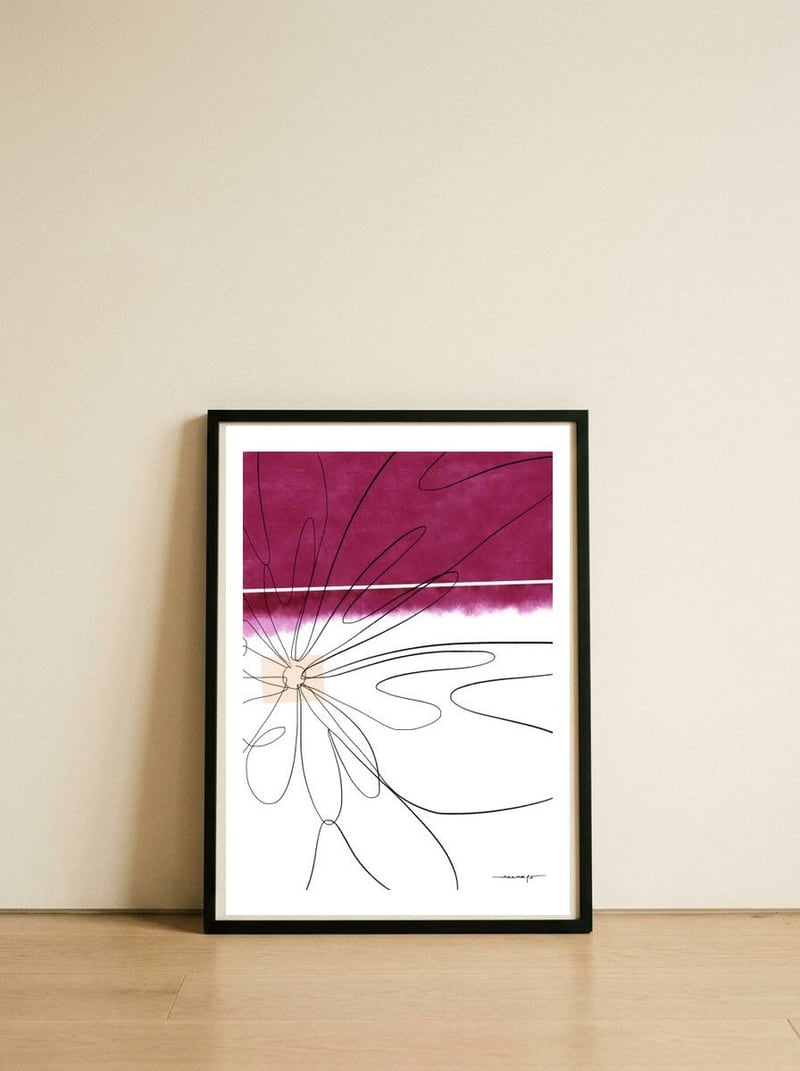 Latenight — framed, leaning against the wall