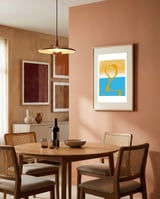 Tangerine framed in a intimate room thumbnail