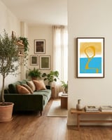 Tangerine framed in a grounding room thumbnail