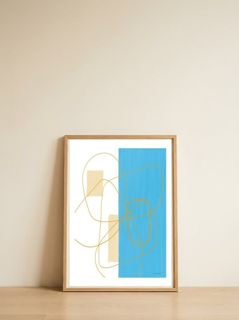 Tumbleweed — framed, leaning against the wall
