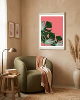 Tropical collage VI framed in a tender room thumbnail