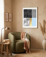 Geometric and golden IV framed in a tender room thumbnail