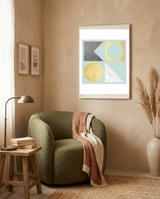 Marble and gold V framed in a tender room thumbnail