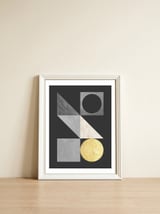 Marble and gold VII — framed, leaning against the wall thumbnail