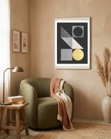Marble and gold VII framed in a tender room thumbnail