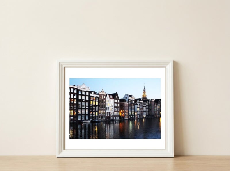 Amsterdam — framed, leaning against the wall