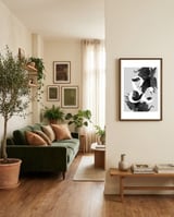 Botanical Ampersand framed in a grounding room thumbnail