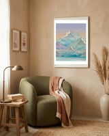 Pastel Landscape framed in a tender room thumbnail