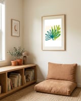 Modern Greenery framed in a gentle room thumbnail