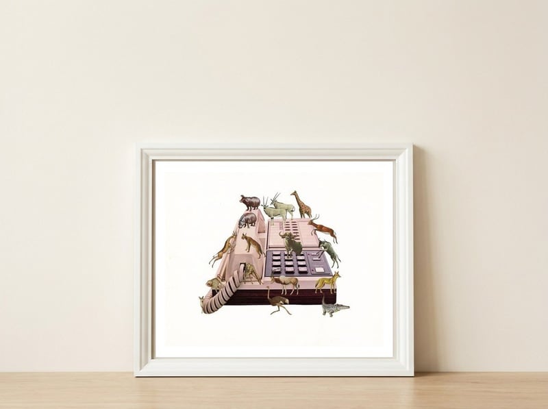 Wild Office — framed, leaning against the wall