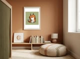 Scraggly Fox framed in a gentle room thumbnail