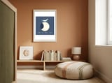 Over The Moon Icorn framed in a gentle room thumbnail