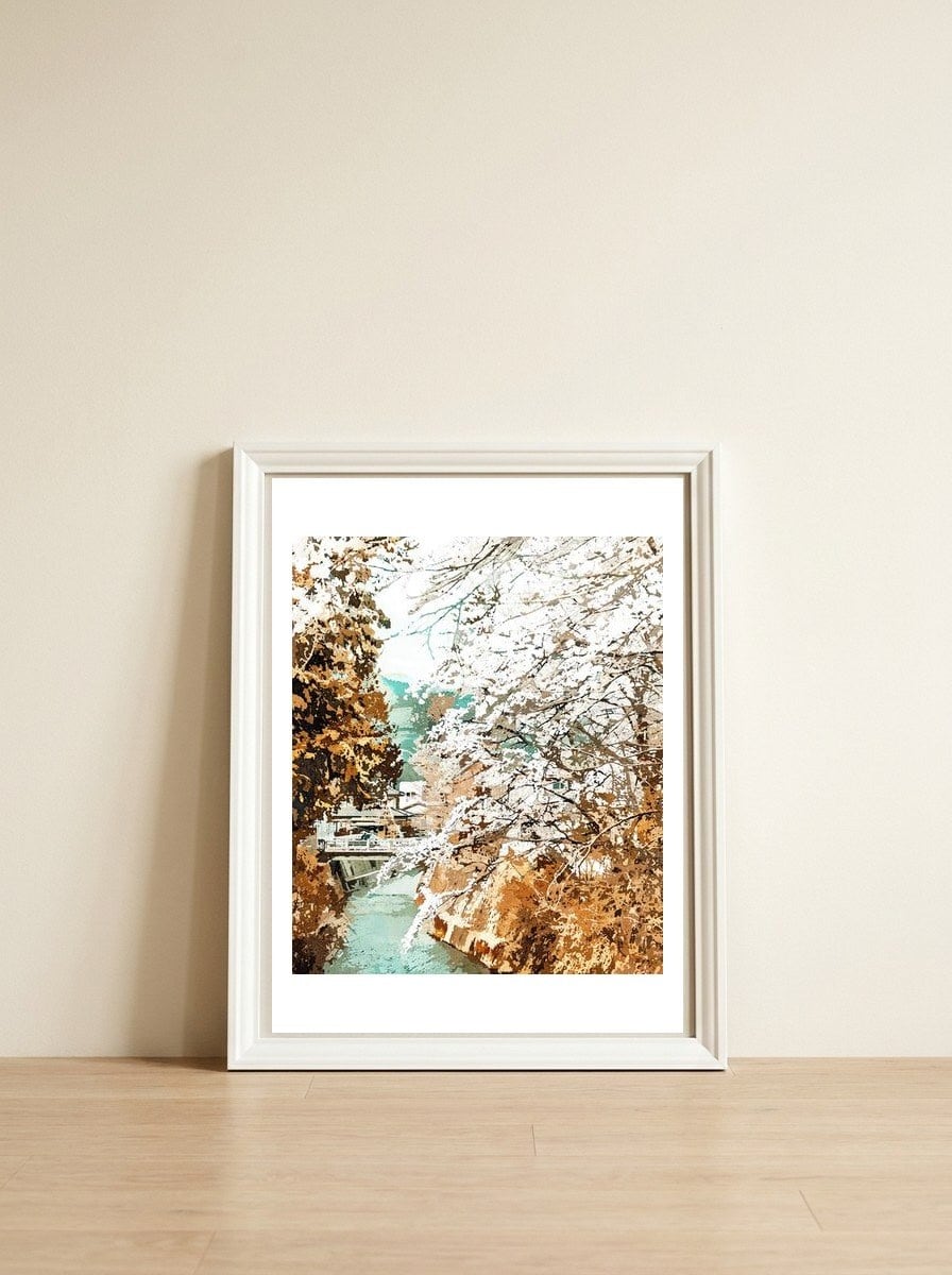 Japan — framed, leaning against the wall